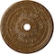 Ekena Millwork Palmetto Medallion (Canopies up to 7 5/8"), 31 1/2"OD x 3 5/8"ID x 1 3/4"P, Smokey Topaz Crackle CM31PMSTC - alternate 1
